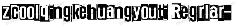 zcoolqingkehuangyouti Regrlar字体转换